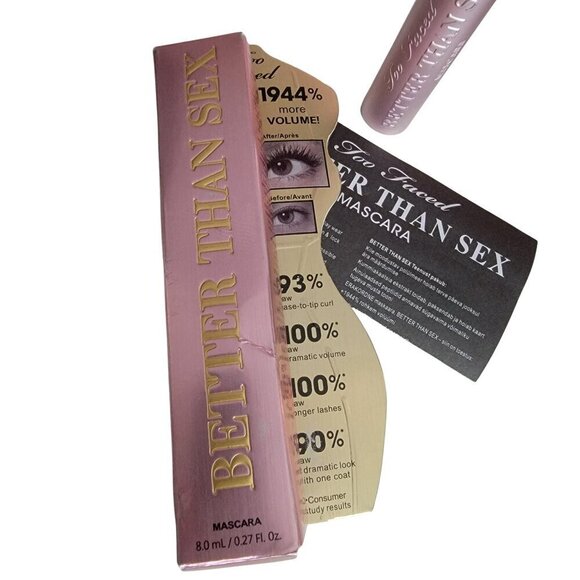 Too Faced Better than Sex Black Mascara in Box Full Size - Picture 4 of 13